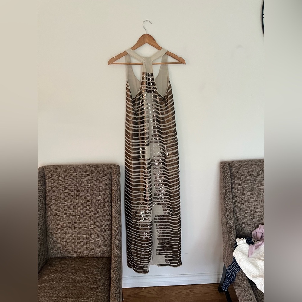 BCBGMaxAzria Sequin Dress- Large PtP 18.5 inch - Picture 6 of 15